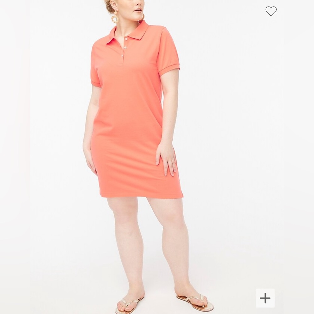Short-sleeve polo T-shirt dress